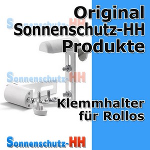 Klemmträger Klemmhalter Rollohalter Träger für Rollo Verdunkelungsrollo weiss